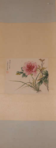 Song Meiling, flower,  Chinese Painting中國古代書畫宋美齡