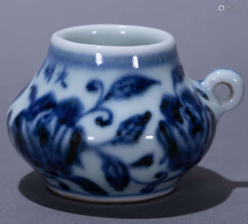 Ancient Chinese Blue and White Porcelain bird pot中國古代青花瓷鳥食罐