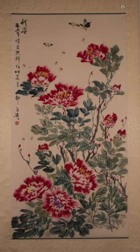 Chinese painting, flowers, Wang Xuetao中國古代書畫王雪濤