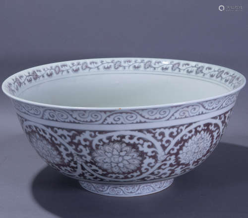 ancient Chinese blue and white porcelain bowl中國古代青花瓷大碗