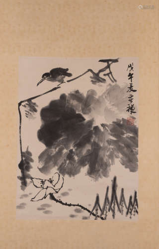 Chinese painting, Li Kuchan中國古代書畫李苦禪