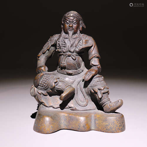 铜关公造像 Bronze statue of Guan Gong