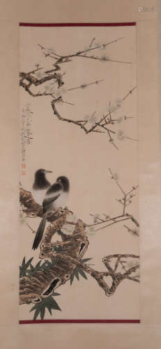 Chinese painting and calligraphy, birds, Yu Feian中國古代書畫于非安