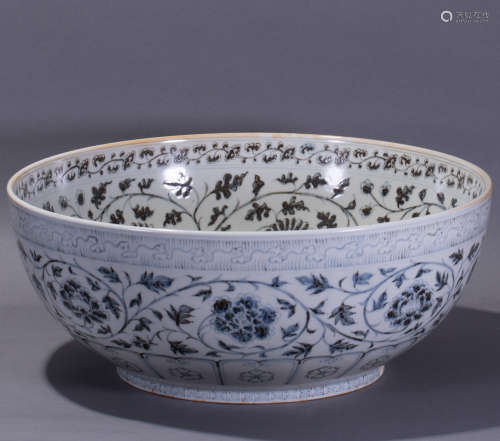 ancient Chinese blue and white bowl中國古代青花大碗