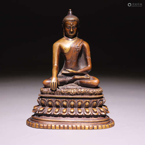 十三世纪铜质释迦摩尼 13th century copper Sakyamuni