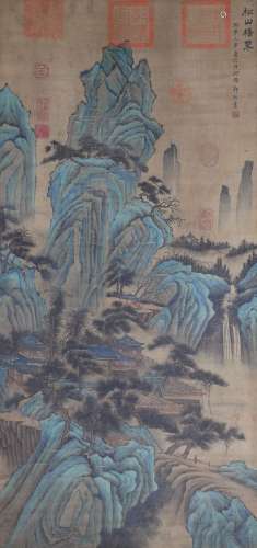 一副中国山水画 A Chinese landscape painting
