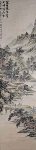 一副中国山水画 A Chinese landscape painting