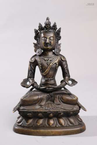铜制释迦摩尼像一尊 Copper Sakyamuni statue
