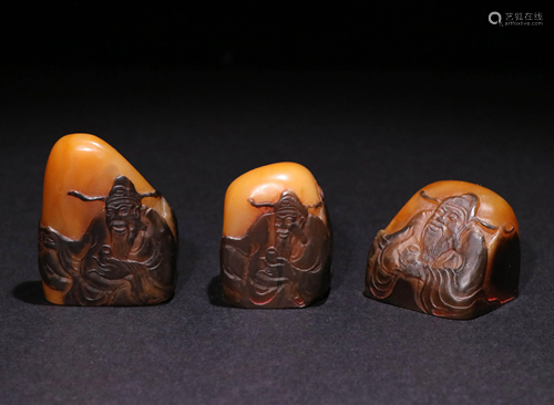 A SET OF CHINESE TIANHUANG STONE SEALS