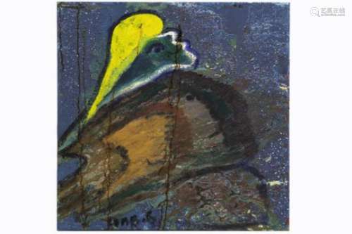 LAMB MATT (1932 - 2012) (USA) schilderij in gemengde techniek (met olie) op doek : [...]
