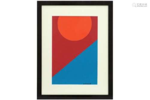 DELAHAUT JO (1911 - 1992) schilderij in gemengde techniek met collage en acryl op [...]