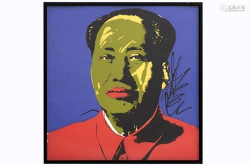 WARHOL ANDY (1930 - 1987) silkscreen in een editie van 250 op zwaar geweven papier : [...]