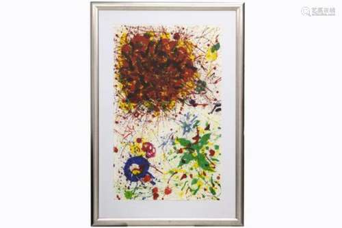 SAM FRANCIS (1923 - 1994) kleurlitho n° 4/50 : 