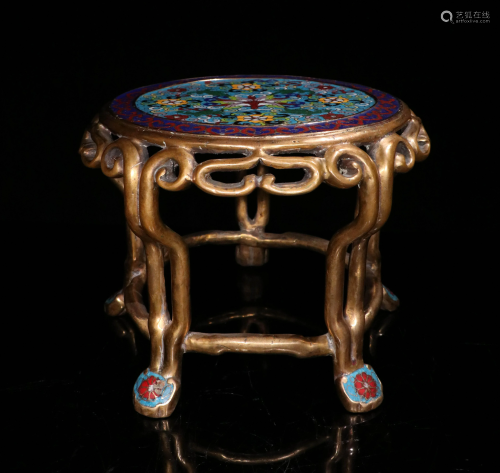 AN OLD CLOISONNE STAND FOR …