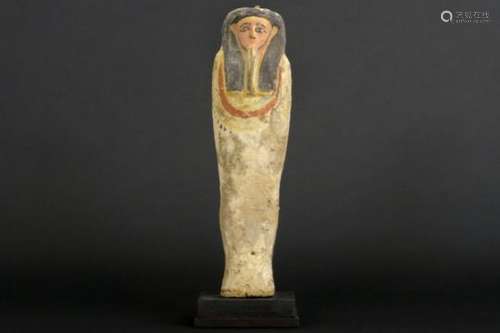 OUDE EGYPTE - LATE PERIODE - ca 700 tot 300BC sculptuur in hout met restanten van [...]