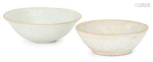 A Chinese qingbai porcelain bowl, Southern Song dynasty, with pale transparent bluish glaze,