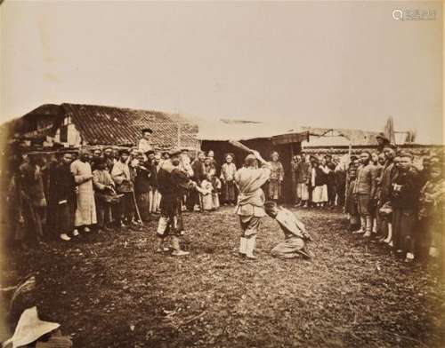 WILIAM SAUNDERS, four albumen prints, execution scenes, 20cm x 25.5cmPlease refer to department