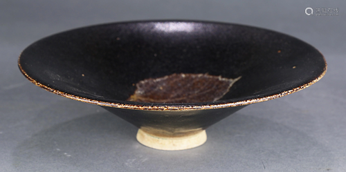 A Chinese Jizhou 'leaf' Tea Bowl