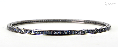 Sapphire, silver-gilt bracelet