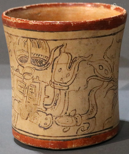 A Pre-Columbian Maya, Codex Cup, Ex Ron…