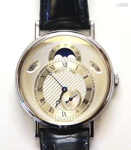 Breguet 18k white gold moonphase double …