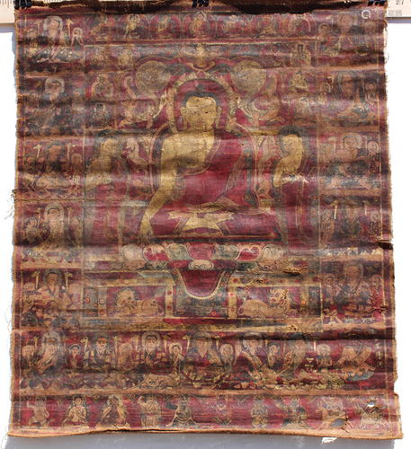 A Tibetan Tangka of Shakyamuni