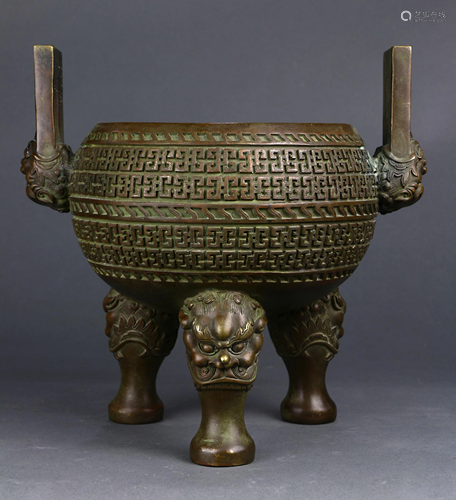 A Chinese Archaistic Bronze Censer