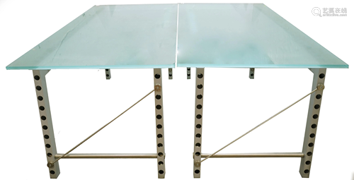 Pair of Industrial Modern tables