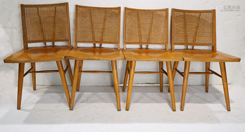 A group of Paul McCobb dining chairs