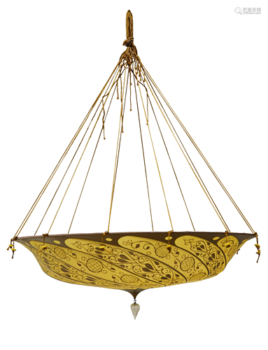 An Italian Modern Fortuny light fixture