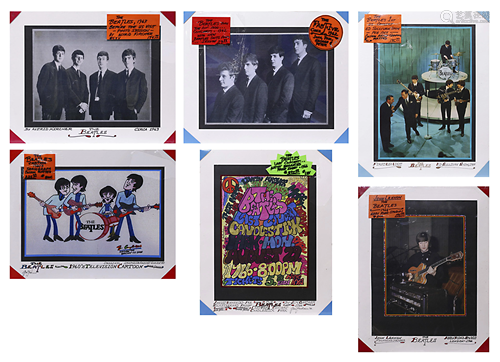 (lot of 6) Beatles commemorative prints