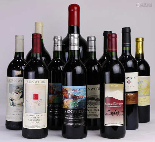 (lot of 11) California wine group