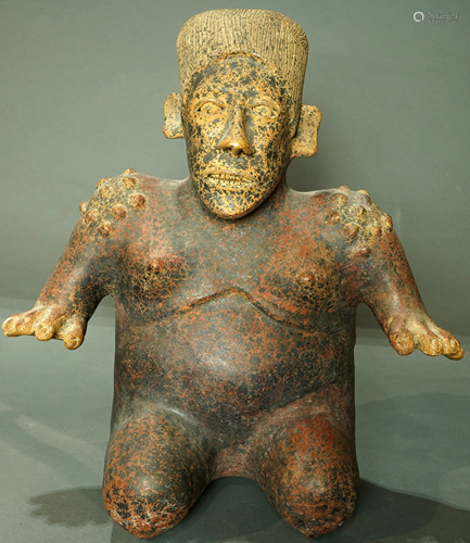 A Pre-Columbian Jalisco kneeling female fi…