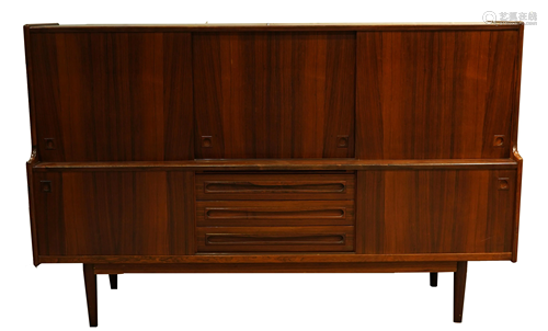 A Danish Modern rosewood sideboard