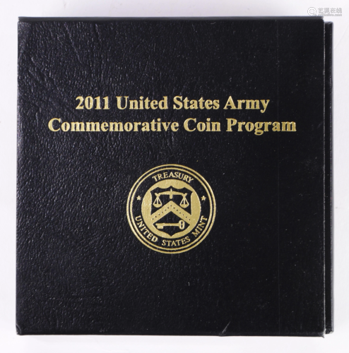 2011 $5 gold US ARMY Proof commemorati…
