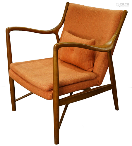 A Finn Juhl NV-45 style easy chair