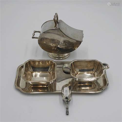 A Set of Four French Silver Crafts