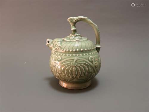 A Chinese Yaozhou-Type Glazed Porcelain Teapot