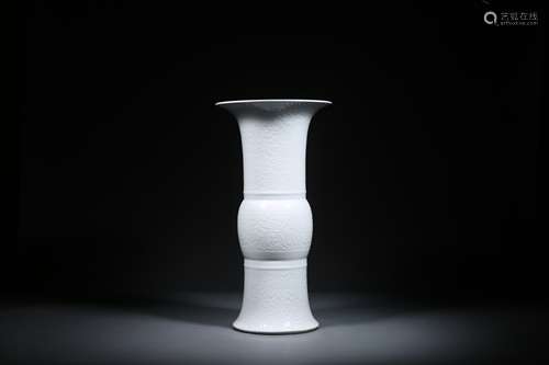 A Chinese White Glazed Porcelain Vase