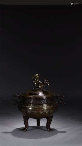 A Chinese Bronze Incense Burner