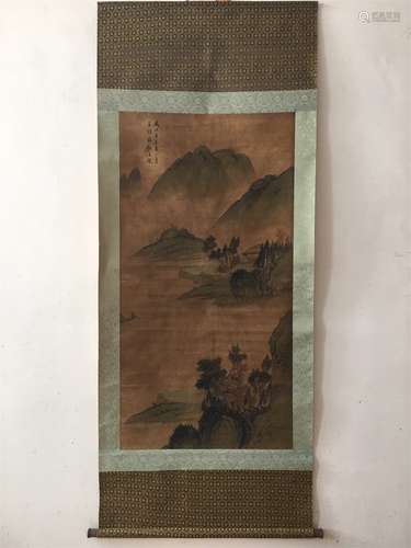 A Chinese Scroll Painting, Zhang Xiong Mark