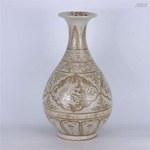 A Chinese Jizhou-Type Glazed Porcelain Vase