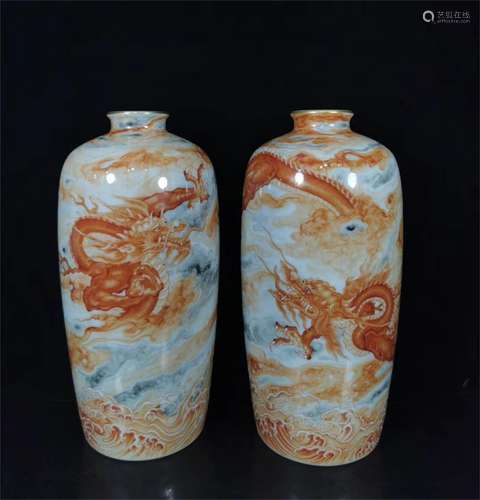 A Pair of Chinese Porcelain Vases