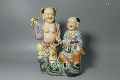 A Chinese Famille-Rose Porcelain Decoration