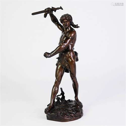 A Bronze Figure Statue