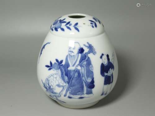 A Chinese Blue and White Porcelain Jar