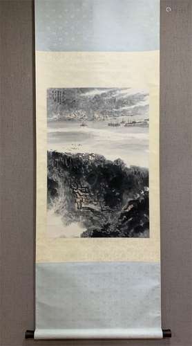 A Chinese Scroll Painting, Song Wenzhi Mark