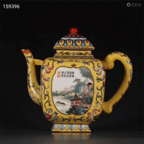 A Chinese Famille-Rose Porcelain Teapot