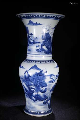 A Chinese Blue and White Porcelain Vase