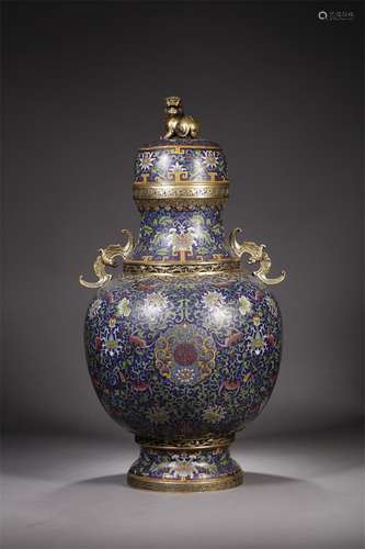 A Chinese Cloisonne Incense Burner